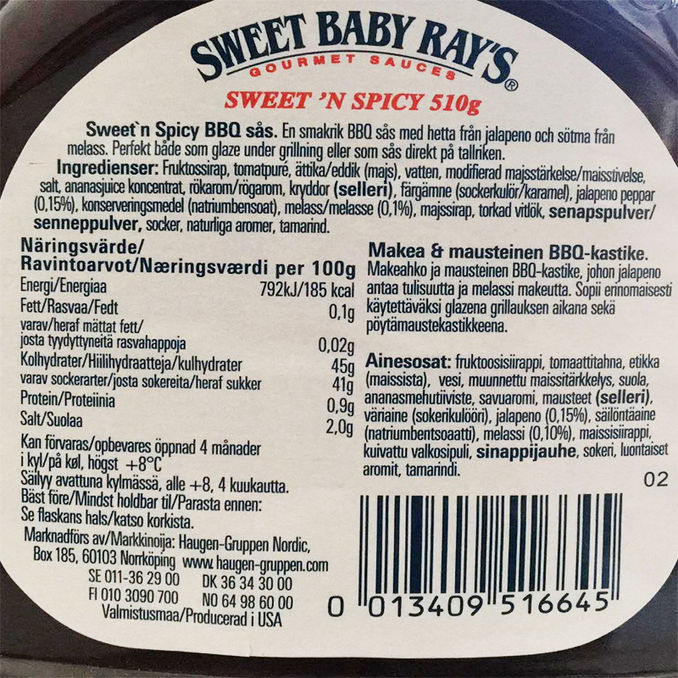 Sweet Baby Ray's Sås BBQ Sweet 'n Spicy
