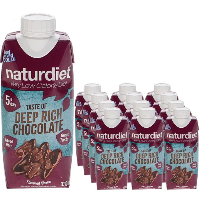 Läs mer om Naturdiet Måltidsersättning Shake Chocolate 12-pack