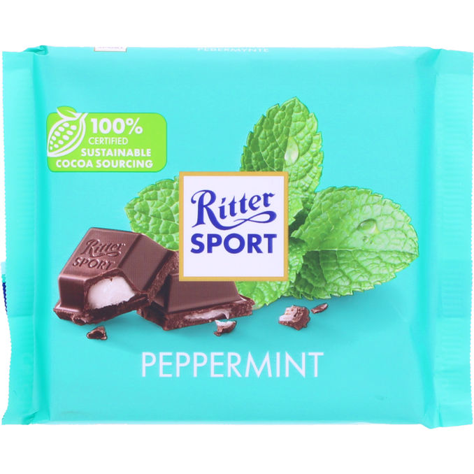 Ritter Sport Mørk Chokolade Pebermynte