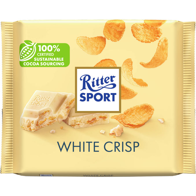 Ritter Sport Hvid Chokolade m. Crisp