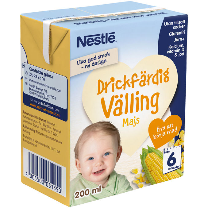 Nestlé Drickfärdig Välling Majs