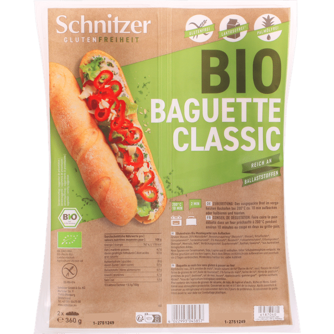 Schnitzer  Baguette classic Glutenfri Øko
