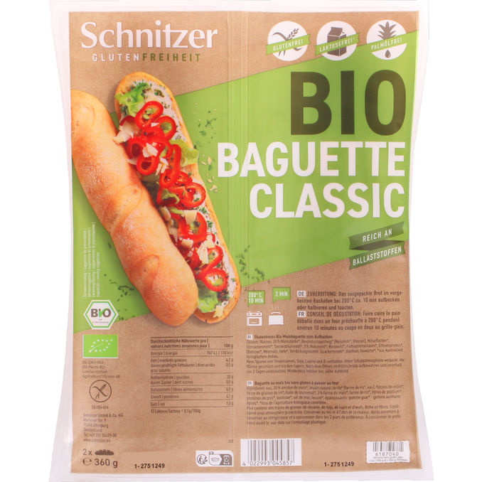 Schnitzer Øko Surdejsbaguette Glutenfri