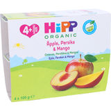 Hipp Øko Frugtpuré Æble Fersken & Mango 