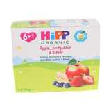 Hipp Hedelmäsose Omena, Mansikka & Mustikka 4-pack