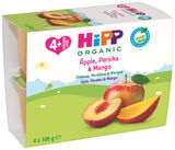 Parasta ennen: 19.03.2026 Hipp Hedelmäsose Omena, Mansikka & Mustikka 4-pack