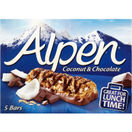 null Alpen Coconut and Chocolate Cereal Bar 5x29g