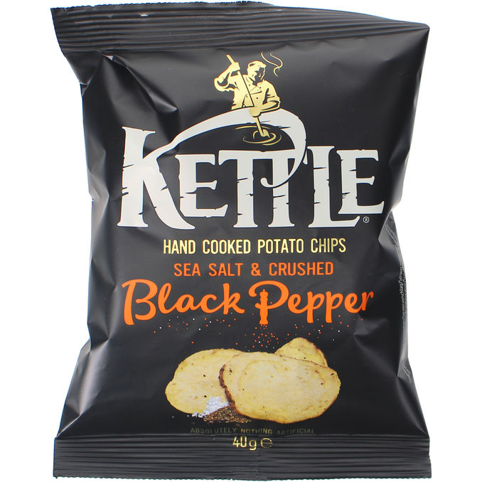 Kettle Chips Kesselchips Seasalt & Blackpepper, Mini