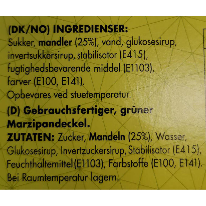Odense Färdigt Marsipanlock