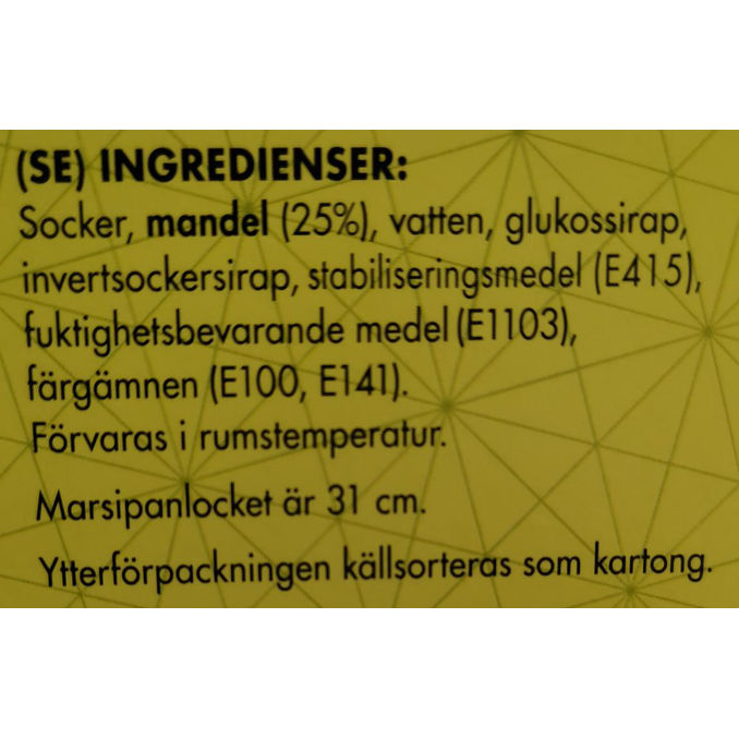 Odense Färdigt Marsipanlock