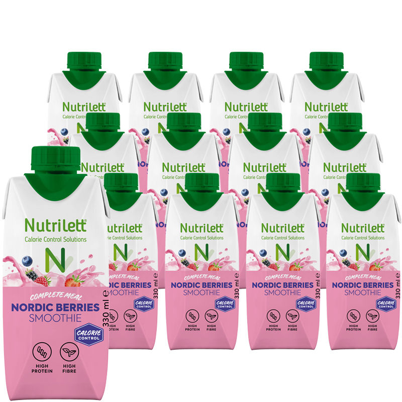 Måltidsersättning Nordic Berries 12-pack, 12 x 330 ml från Nutrilett |  Matsmart