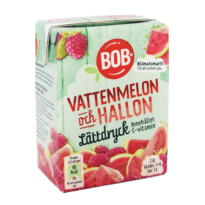 BOB Saft Koncentrat Vandmelon & Hindbær 200 ml