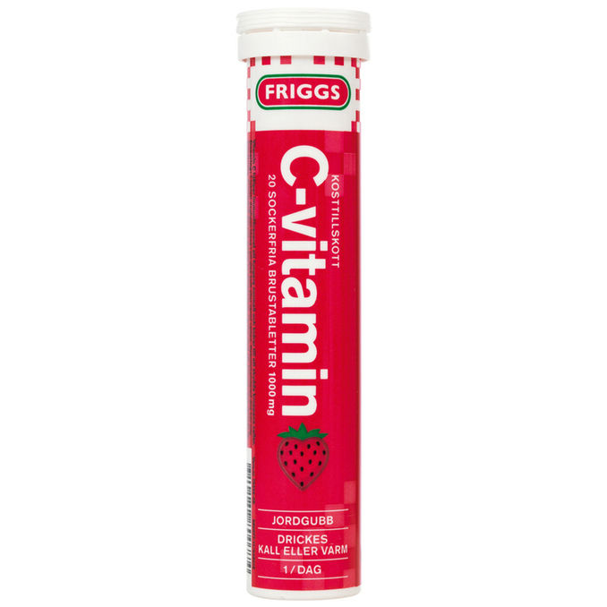 Friggs C-vitamiiniporetabletti Mansikka