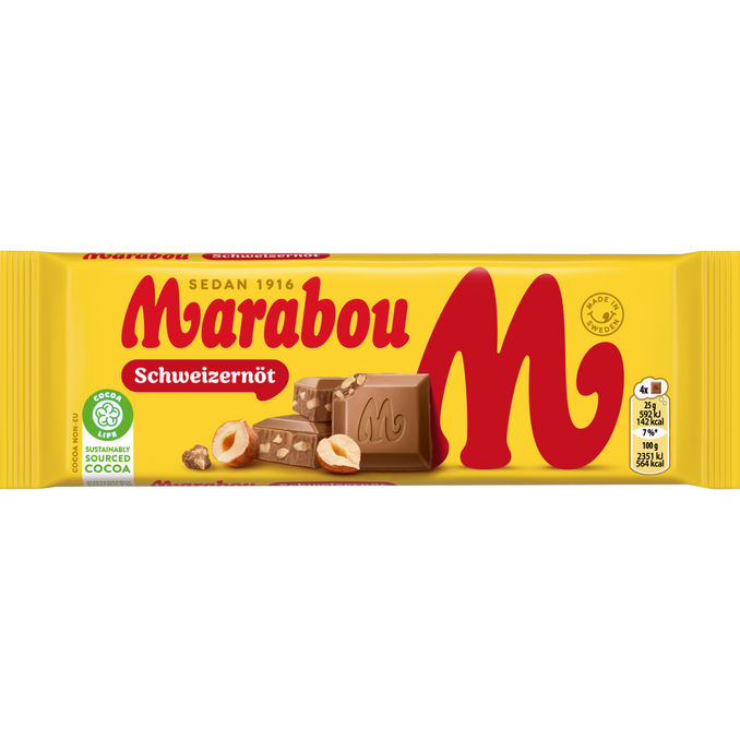 2 x Marabou Schweizernöt