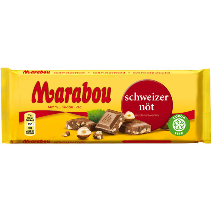 2 x Marabou Chokladkaka Schweizernöt