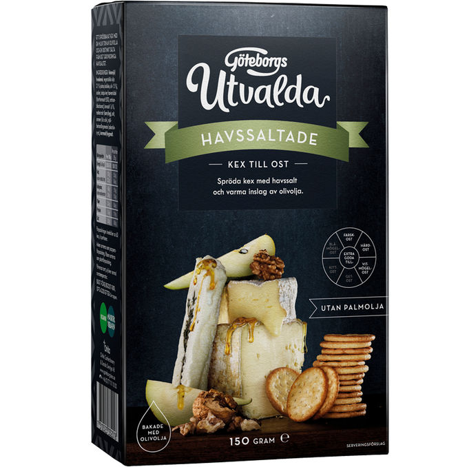 Göteborgs Utvalda Ostekiks m. Havsalt