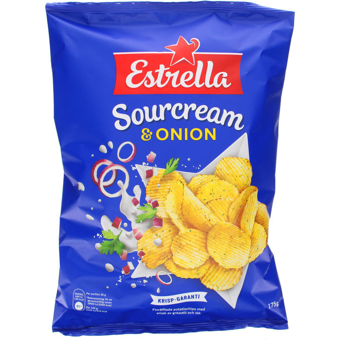 Estrella Chips Gräddfil & Lök