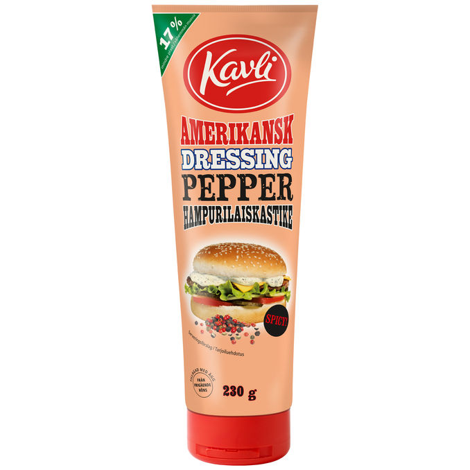 Kavli Hamburgerdressing m. Peber 230 g
