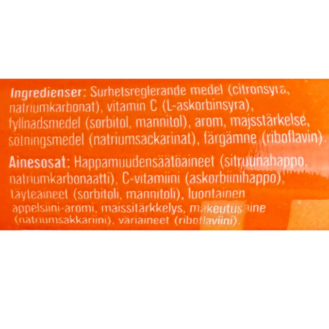 Friggs C-vitamiiniporetabletti Appelsiini