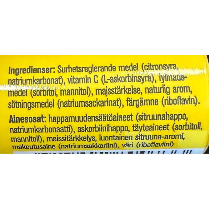 Friggs C-vitamiiniporetabletti Sitruuna