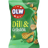 Bedst før: 29.06.2026 OLW Chips Dild & Purløg 275 g