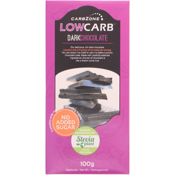 Carb Zone Low Carb Mörk Choklad