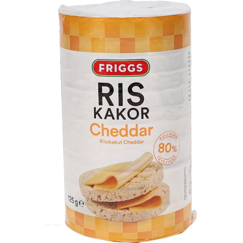 Riisikakut Cheddar , 125 g, Friggs | Matsmart