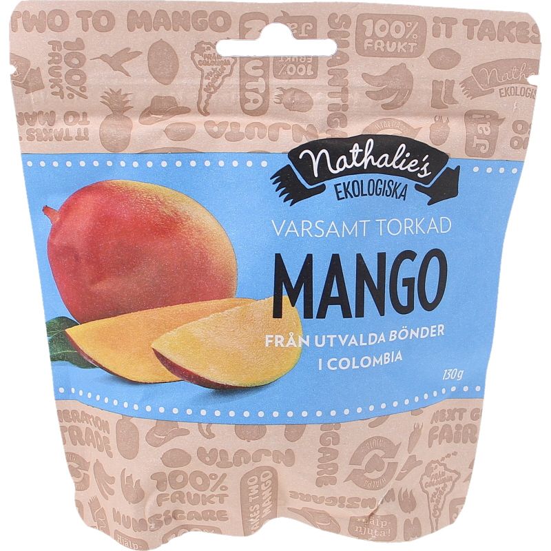 Økologisk Tørret Mango 130g, 130 g fra Motatos