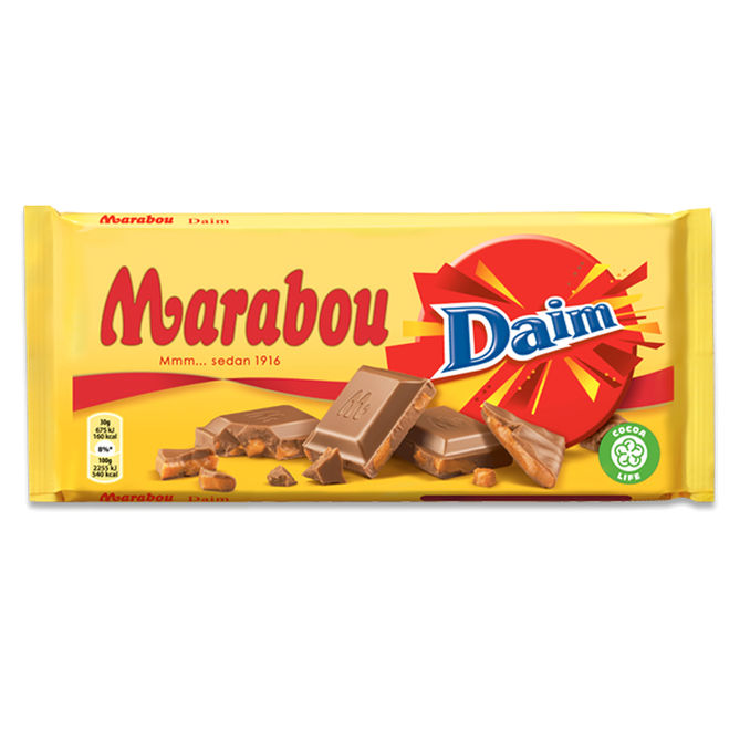 Marabou 3 x Mjölkchoklad Daim