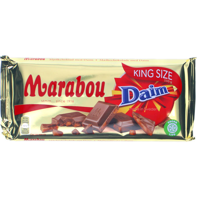 Marabou 3 x Mjölkchoklad Daim King Size