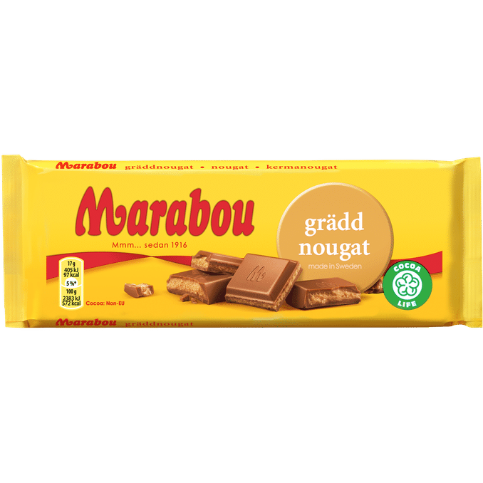 2 x Marabou Mælkechokolade Nougat