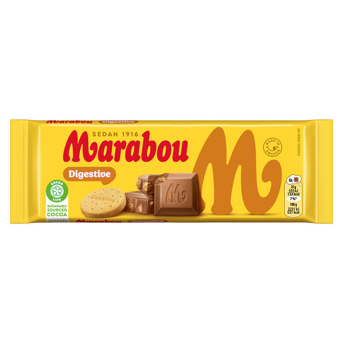 Marabou Mælkechokolade m. Digestive 100 g