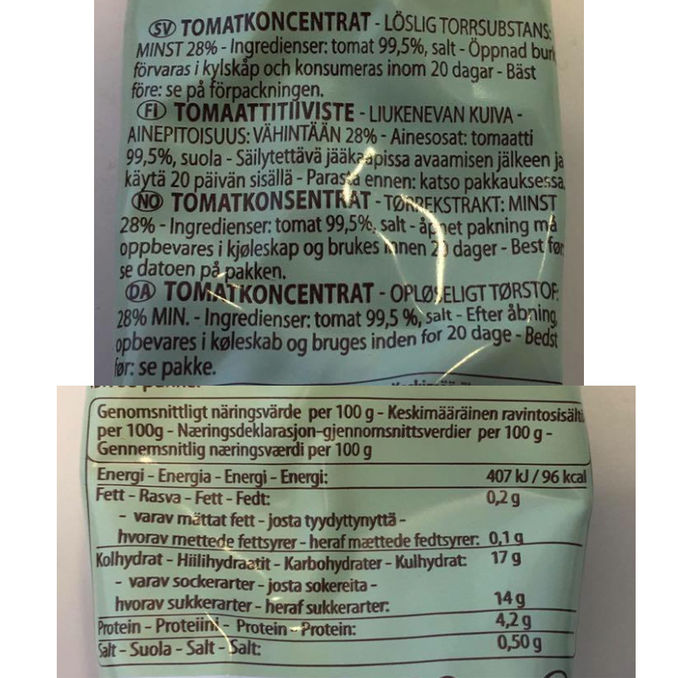 Mutti Double Concentrated Tomato Paste Tube 130g, 130g from Mutti Motatos