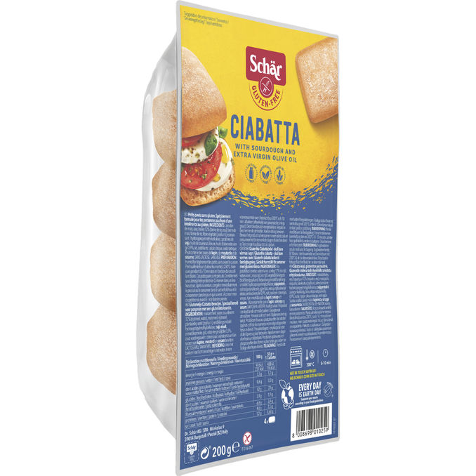 Läs mer om Schär 4 x Glutenfritt Bröd Ciabatta