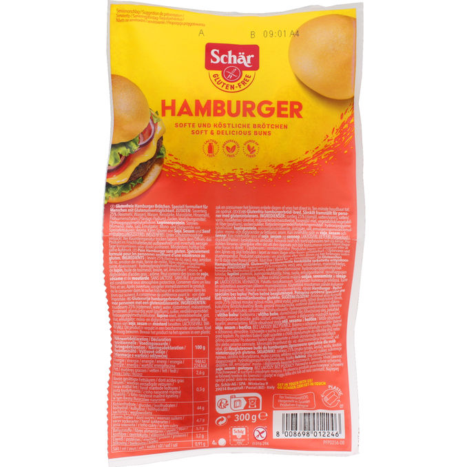 Schär Hamburgerbröd Glutenfritt