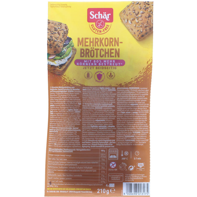 Schär Glutenfrit Multikernebrød 210 g