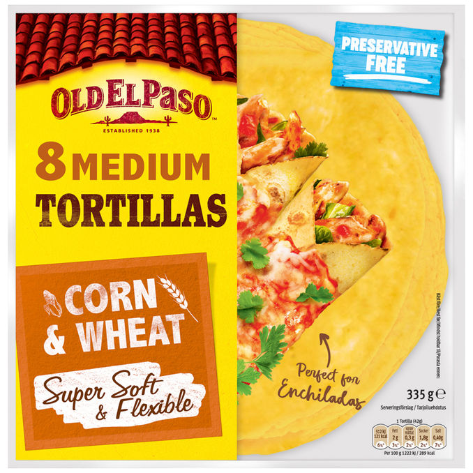 Old El Paso Maissitortillaleivät 