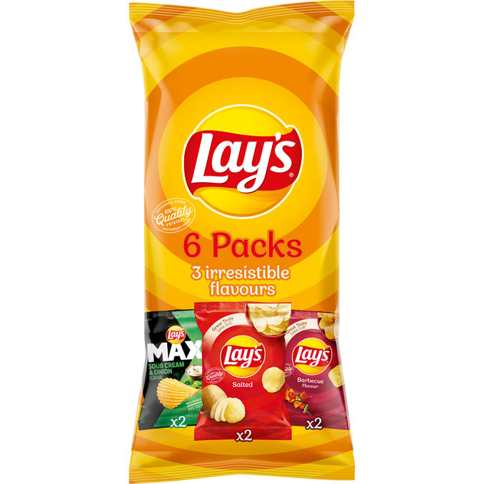 Lay's Chips 3 Smaker 6-pack