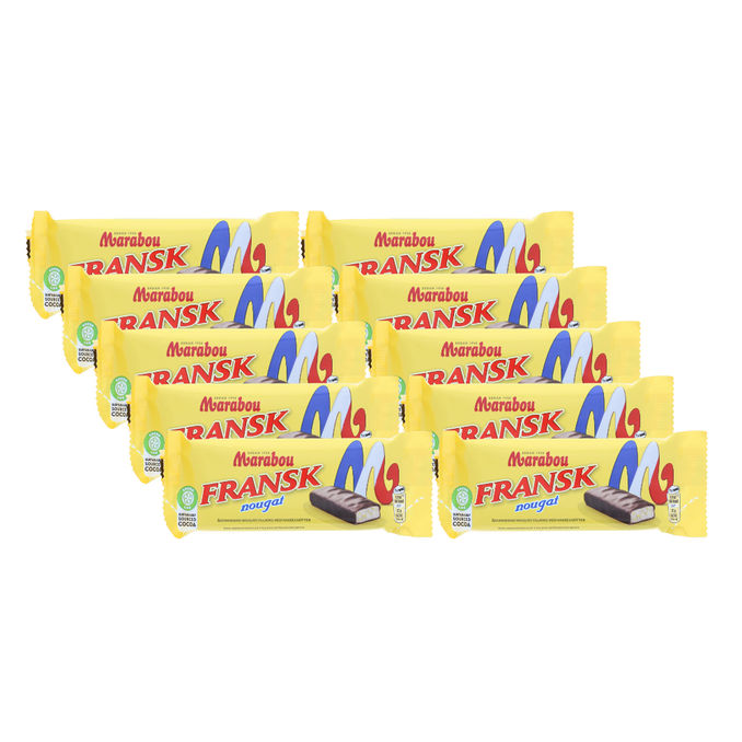 Marabou Suklaapatukka Ranskalainen Nougat 10-pack