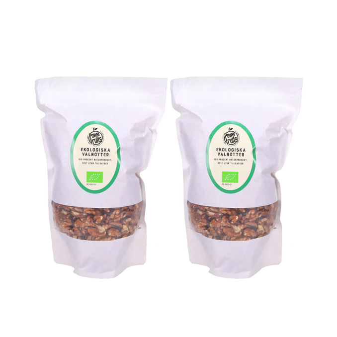 Powerfruits Saksanpähkinät Luomu 2-pack