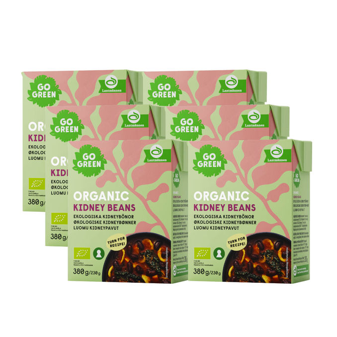 GoGreen Kidneypavut Luomu 6-pack
