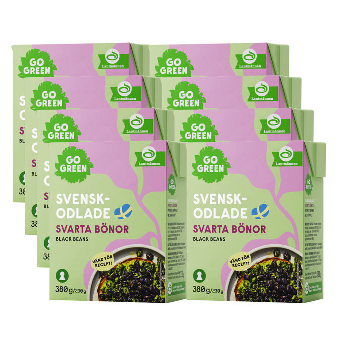 GoGreen Svarta Bönor 8-pack