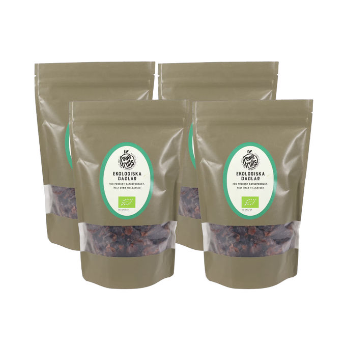 Powerfruits Dadlar Eko 4-pack
