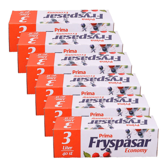 Prima Fryspåsar 3 L 6 x 40-pack