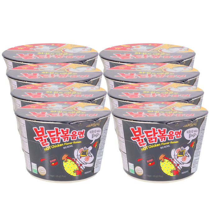 Samyang Ramen-nuudelit Hot Chicken Big Bowl Original 8-pack