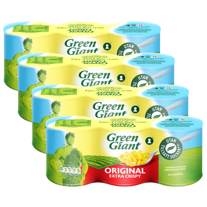 Green Giant Majs Extra Crispy 4 x 3-pack