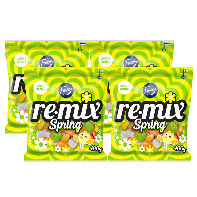 Fazer Karkkipussi Remix Spring 4-pack