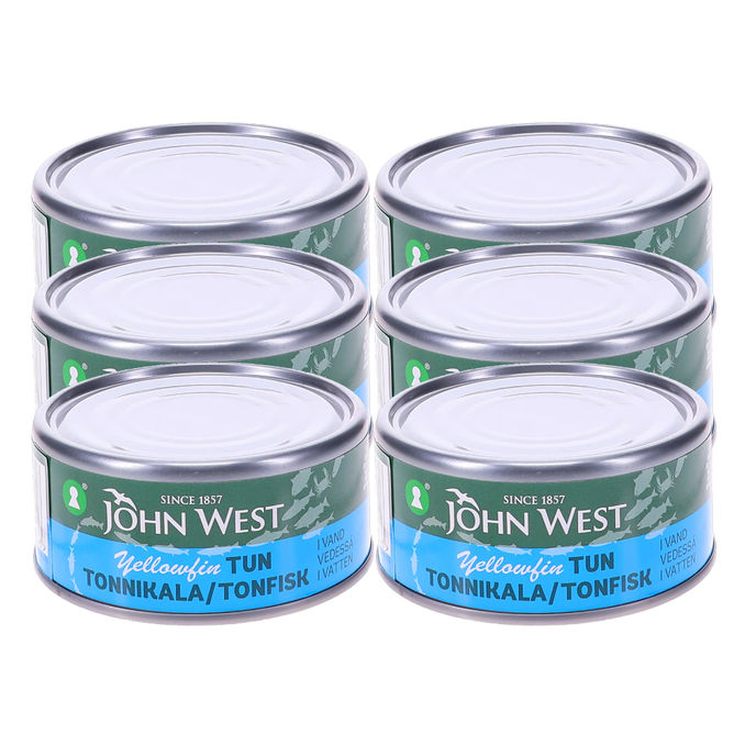 John West Tonfisk i Vatten 6-pack