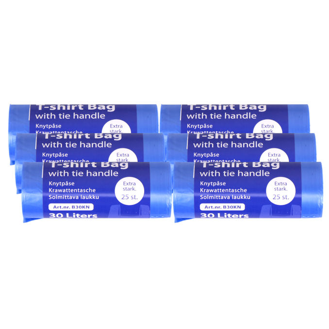 ReCirkel Roskapussit 30 L Sininen 6 x 25-pack