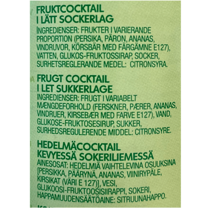 Del Monte Frugt Cocktail
